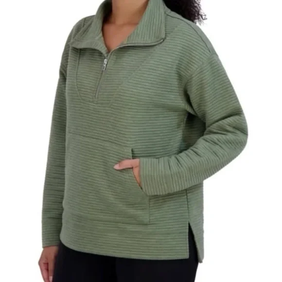 Kirkland Ladies’ Ottoman Half Zip Sweatshirt XL - Picture 2 of 9